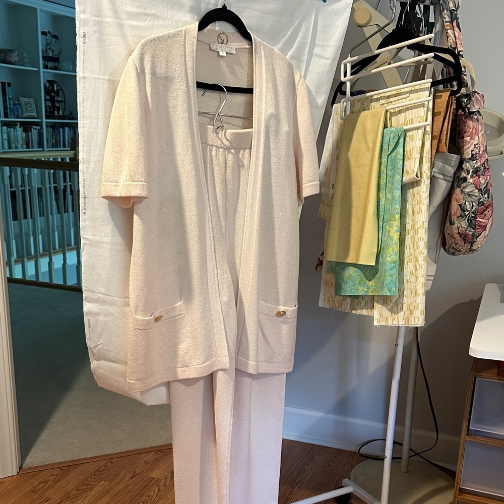St. John Cream Two-Piece suit